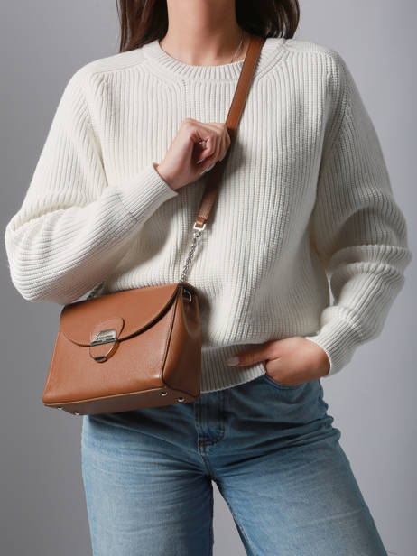 Cross Body Tas Foulonné Pia Leder Lancaster Bruin pia 60 ander zicht 1